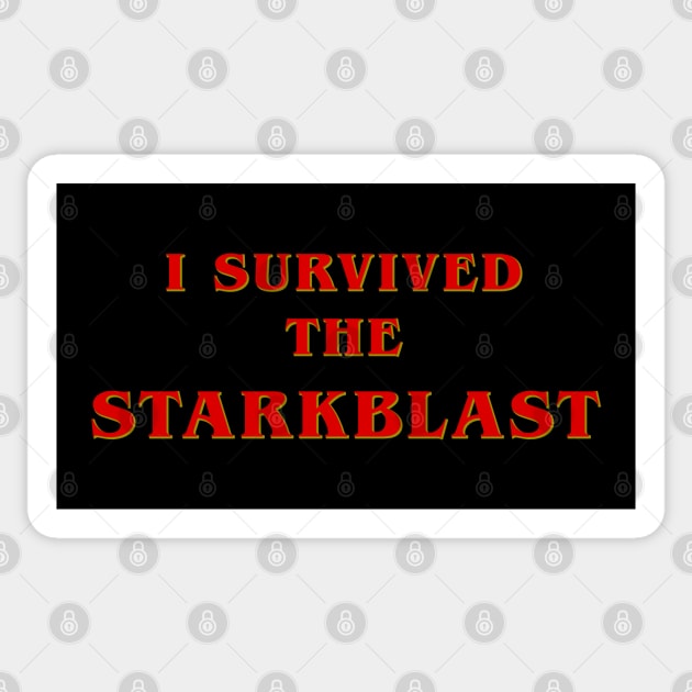 Starkblast Sticker by rexthinks